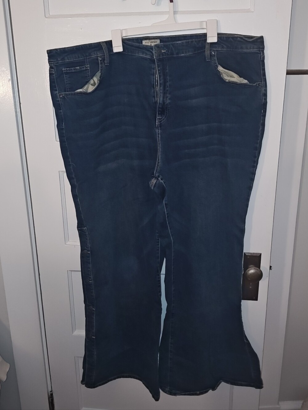 Nili Lotan Dark Blue Flare Jeans
